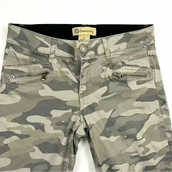 Democracy Camouflage Ab Technology Support Skinny Ankle Pants Size 6 - Picture 2 of 13